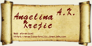Angelina Krejić vizit kartica